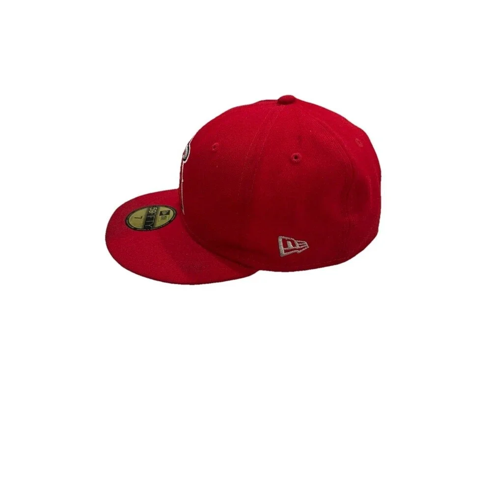New Era 59FIFTY Los Angeles Angels Red Fitted Cap Size 7 MLB
